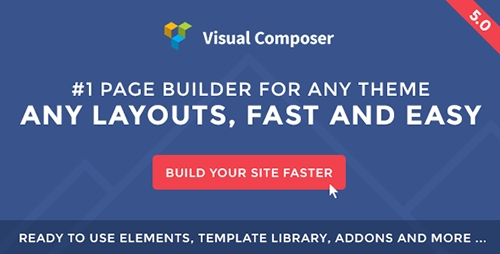 Visual Composer v5.0.1  WordPress页面生成插件 免费下载