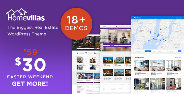 Home Villas v1.7 房地产企业 WordPress 英文主题