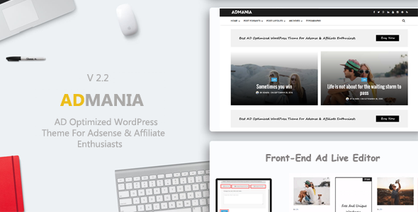 Admania v2.2 广告联盟站长的广告优化wordpress主题