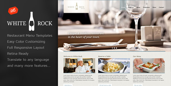 WordPress餐厅酒庄主题 White Rock v2.2免费下载