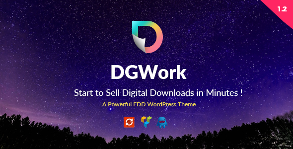 WordPress数字虚拟产品下载主题  DGWork v1.3 免费下载