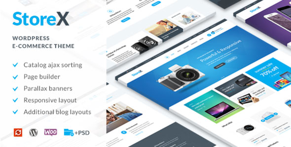 WordPress网上商城主题  StoreX v1.22 免费下载