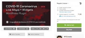 COVID 19 Coronavirus Live-Maps Widgets for WordPress