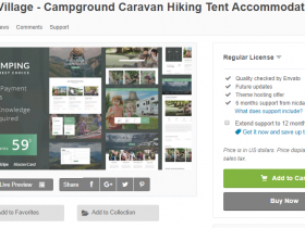 WordPress 露营大篷车徒步旅行帐篷住宿主题 Camping Village v2.6 免费下载