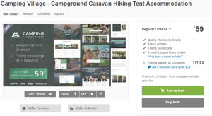 Camping Village - Campground Caravan Hiking Tent Accommodation