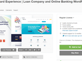 WordPress 信用卡公司和网银主题 Credit Card Experience v1.2.5 免费下载