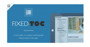 Fixed-TOC-table-of-contents-for-WordPress-plugin