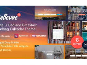 WordPress 酒店床位和早餐预订主题 Bellevue v3.2.6 免费下载