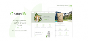 NaturaLife Health Organic WordPress Theme