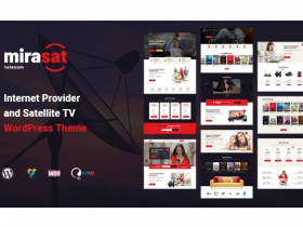 WordPress 互联网提供商和卫视主题 Mirasat v1.0.4 免费下载