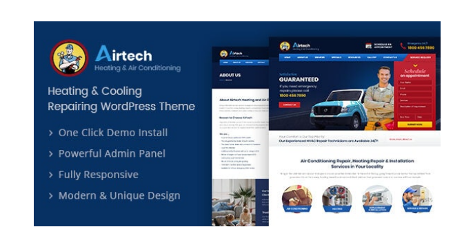 Airtech - Plumber HVAC and Repair theme